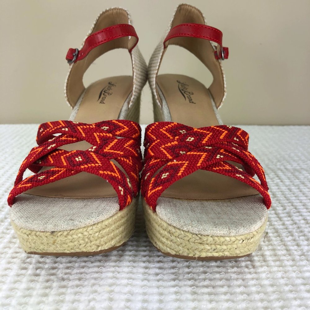 NEW! LUCKY BRAND 'MAHIMA"' platform wedge sandal SZ 8 - Picture 5 of 14